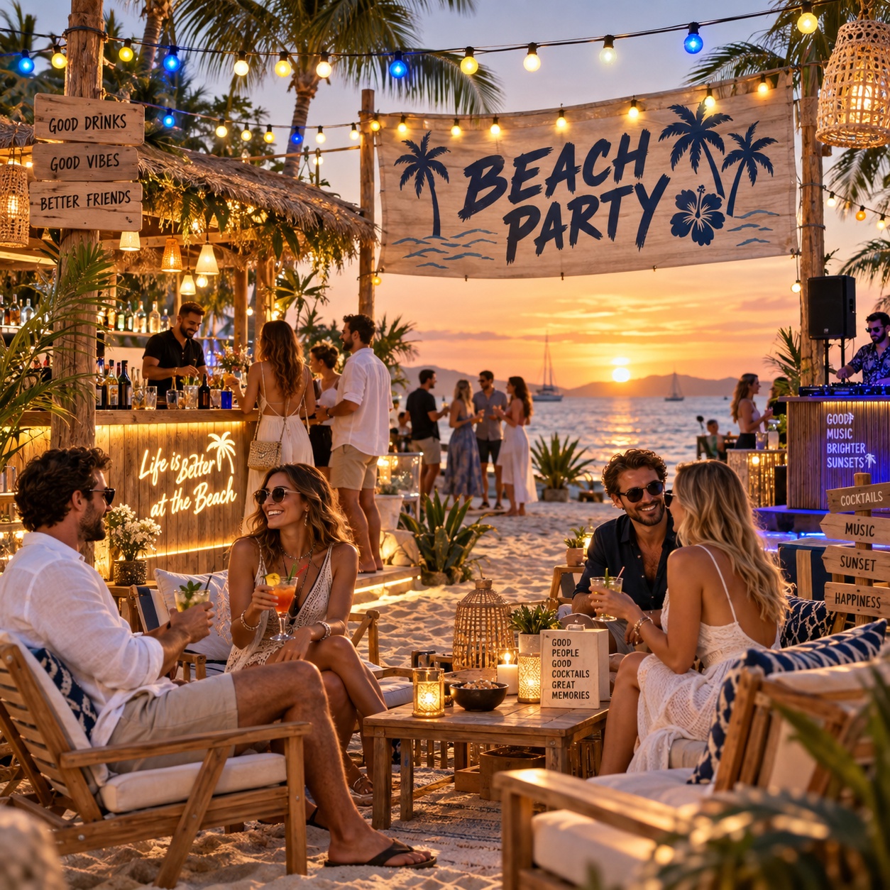 Location Guirlande guinguette " Thème Beach Party " 10 mètres beach_party_1
