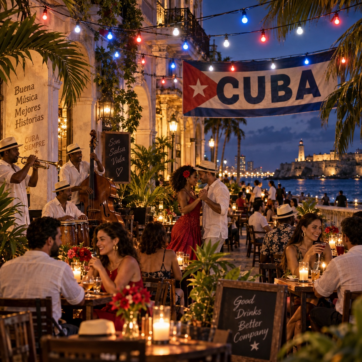 Location Guirlande guinguette " Thème Cuba " 10 mètres cuba_1