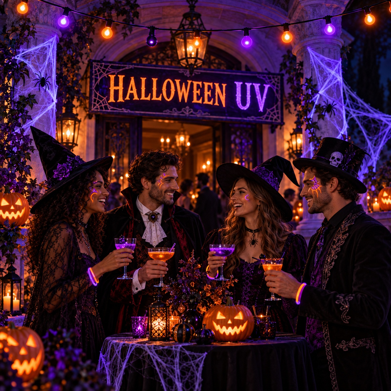Location Guirlande guinguette " Halloween UV " 10 mètres guirlande_halloween_3