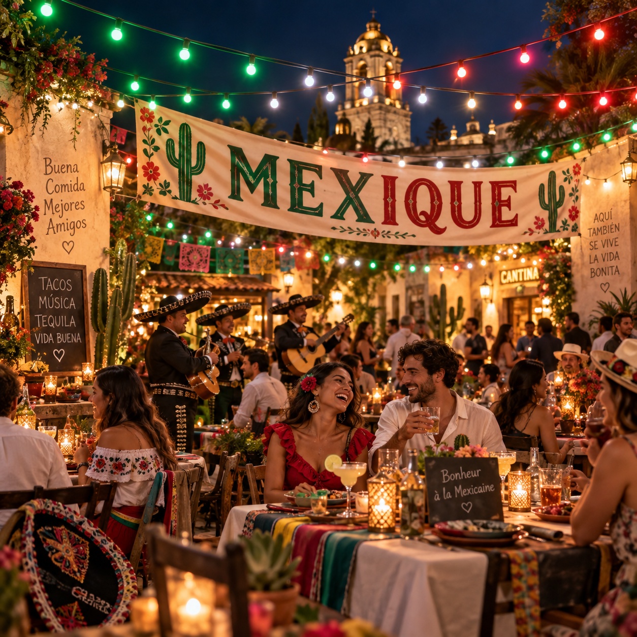 Location Guirlande guinguette " Thème Mexique" 10 mètres mexique_1