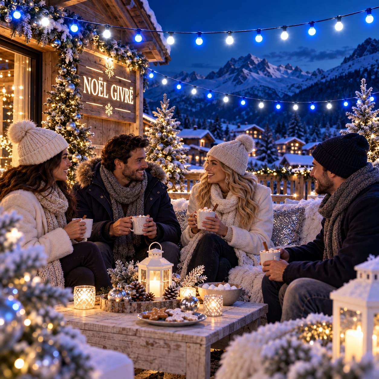 Location Guirlande guinguette " Thème Noel Givré " 10 mètres noel_givre_3