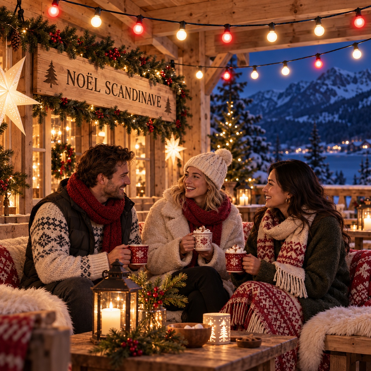 Location Guirlande guinguette " Thème Noel Scandinave " 10 mètres noel_scandinave_1