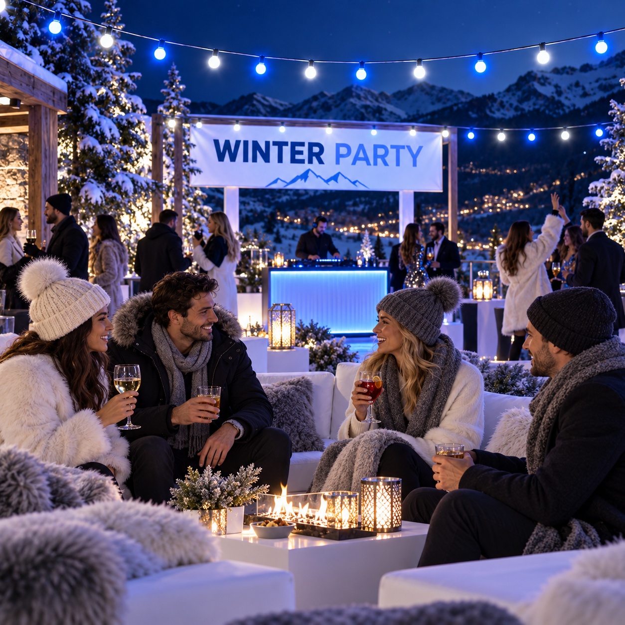 Location Guirlande guinguette " Thème Winter Party " 10 mètres winter_party_3
